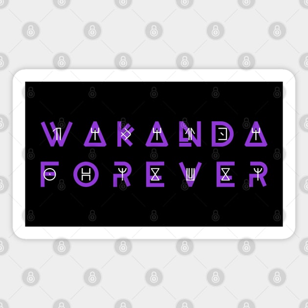 Wakanda forever variant Magnet by AO01